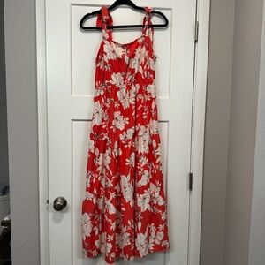 Sanctuary Red and White Sleeveless Maxi Sundress